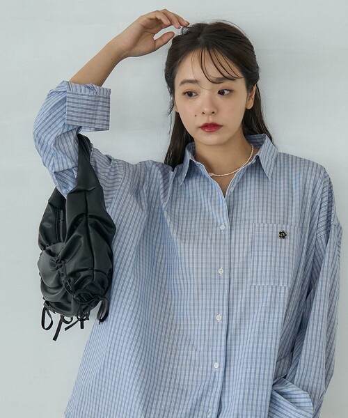 PUBLUX（パブリュクス）の「PUBLUX/パブリュクス ドロスト ギャザー リボン ハンドルバッグ　限定展開（ショルダーバッグ・レディース・ブラック・ONE SIZE）」の16枚目の写真