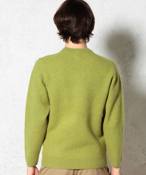 green label relaxing(グリーンレーベルリラクシング)の「■■■HAMILTON/LAMB SHAGGY C/N ニット◆(ニット/セーター・メンズ・オフホワイト/ライム/ライトブルー・MEDIUM/LARGE/SMALL)」の14枚目の写真