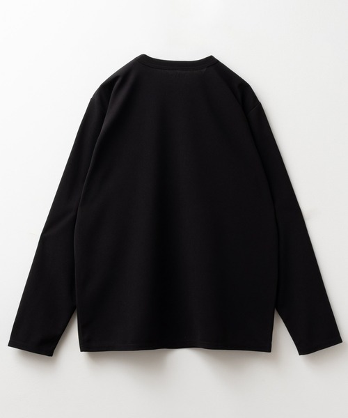 NAVY（ネイビー）の「【倍速DRY・抗菌防臭加工】ジョーゼットL/S TEE（Tシャツ/カットソー・メンズ・ホワイト/ブラック/チャコールグレー/ブルーグレー・S/M/L/XL/XXL）」の8枚目の写真