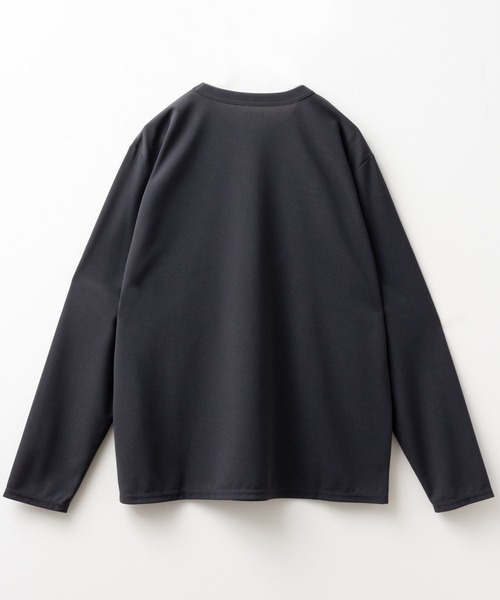 NAVY（ネイビー）の「【倍速DRY・抗菌防臭加工】ジョーゼットL/S TEE（Tシャツ/カットソー・メンズ・ホワイト/ブラック/チャコールグレー/ブルーグレー・S/M/L/XL/XXL）」の10枚目の写真