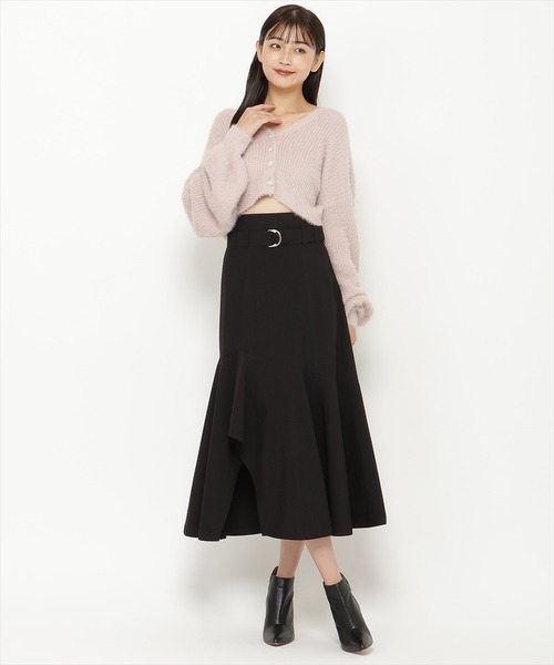 REDYAZEL(レディアゼル)の「フェザーニットカーディガン(カーディガン/ボレロ・レディース・ベージュ/ブルー/オフホワイト/レッド・FREE)」の10枚目の写真