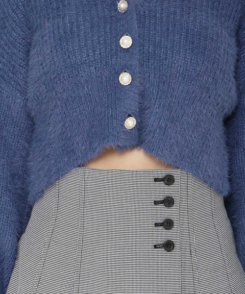 REDYAZEL(レディアゼル)の「フェザーニットカーディガン(カーディガン/ボレロ・レディース・ベージュ/ブルー/オフホワイト/レッド・FREE)」の19枚目の写真