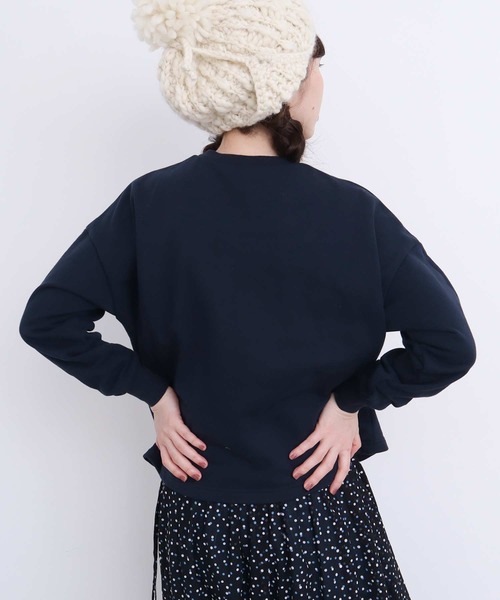 【セール】冬のせいかつ 裏毛刺繍プルオーバー（スウェット）｜l'atelier du savon（アトリエドサボン）