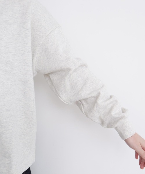 【セール】冬のせいかつ 裏毛刺繍プルオーバー（スウェット）｜l'atelier du savon（アトリエドサボン）