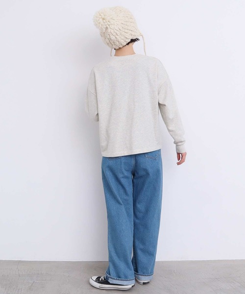 【セール】冬のせいかつ 裏毛刺繍プルオーバー（スウェット）｜l'atelier du savon（アトリエドサボン）