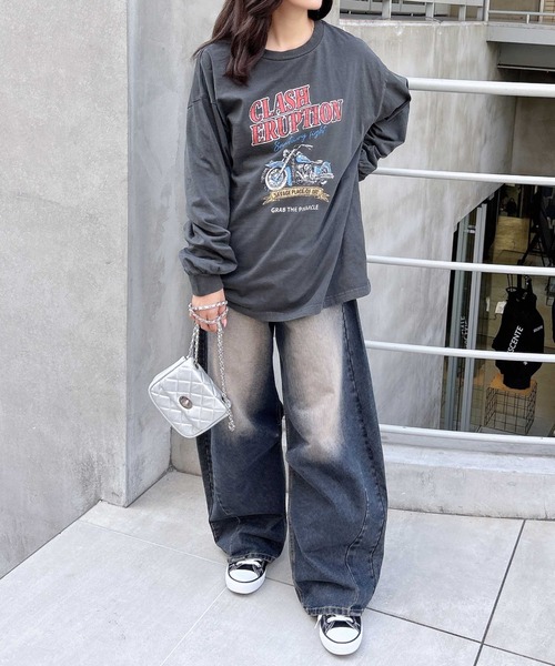 INGNI（イング）の「【WEB限定】デニムカーブパンツ（デニムパンツ・レディース・グレー/ブルー系その他4/ブルー系その他/ブルー系その他6/ブルー系その他3/ライトグレー/ベージュ/ブラウン・S/M）」の16枚目の写真