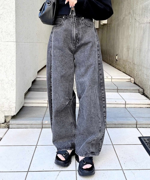 セール】【WEB限定】デニムカーブパンツ（デニムパンツ）｜INGNI