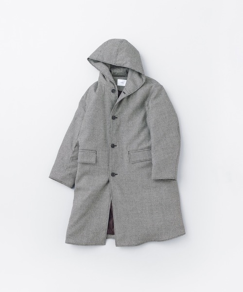 miffew(ミフュー)の「「miffew/ミフュー」WOOL HOODED DOWN COAT(ダウンジャケット/コート・メンズ・ブラック/ハウンドトゥース/ネイビー・1/3/2/4)」の20枚目の写真