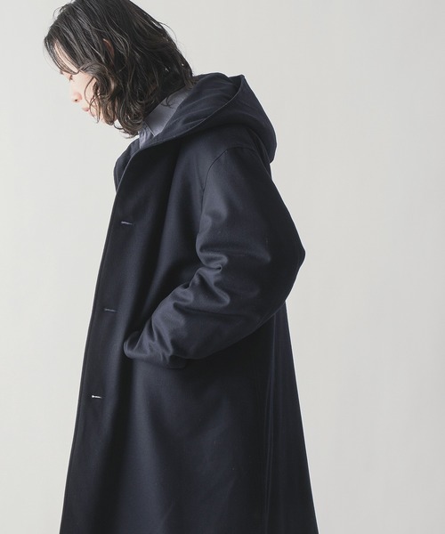 miffew(ミフュー)の「「miffew/ミフュー」WOOL HOODED DOWN COAT(ダウンジャケット/コート・メンズ・ブラック/ハウンドトゥース/ネイビー・1/3/2/4)」の11枚目の写真