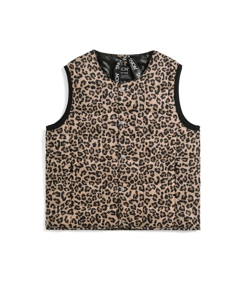 TAION（タイオン）の「【TAION(タイオン)】〈キッズ〉ベーシック クルーネック インナーダウンベスト（ダウンベスト・キッズ・カーキ/オリーブ/オレンジ/ベージュ/ライトグレー/ミント/レオパード/オフホワイト/サンドベージュ/ネイビー/ダークグリーン系/ダークオリーブ/グリーン系その他2/ブラウン系1/キャメル/バーガンディー/パープル/レモンイエロー/ラベンダー/ダークネイビー/ライム/チャコールグレー/チャコール/グレー/ブラック/その他8/タイガーカモ/ベージュ系5・120/150/140/130/100/110）」の10枚目の写真