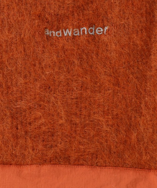and wander（アンドワンダー）の「and wander/アンドワンダー Mohair Wool Sweater セーター（ニット/セーター・メンズ・ブラウン/ブラック・L/XL/XXL/S/M）」の12枚目の写真