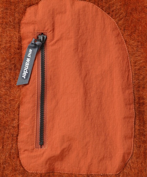 and wander（アンドワンダー）の「and wander/アンドワンダー Mohair Wool Sweater セーター（ニット/セーター・メンズ・ブラウン/ブラック・L/XL/XXL/S/M）」の11枚目の写真