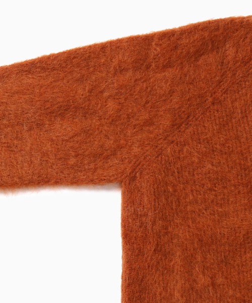 and wander（アンドワンダー）の「and wander/アンドワンダー Mohair Wool Sweater セーター（ニット/セーター・メンズ・ブラウン/ブラック・L/XL/XXL/S/M）」の9枚目の写真