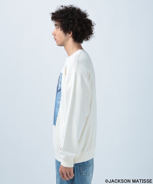 JACKSON MATISSE(ジャクソンマティス)の「JACKSON MATISSE(ジャクソンマティス)×BAYFLOW】フォトプルオーバー(スウェット・メンズ・ホワイト/グレー/チャコール・MEDIUM/LARGE)」の21枚目の写真