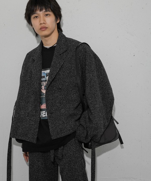 セール】『わたべ×SOP』『セットアップ対応』ツイードダブルブレスト