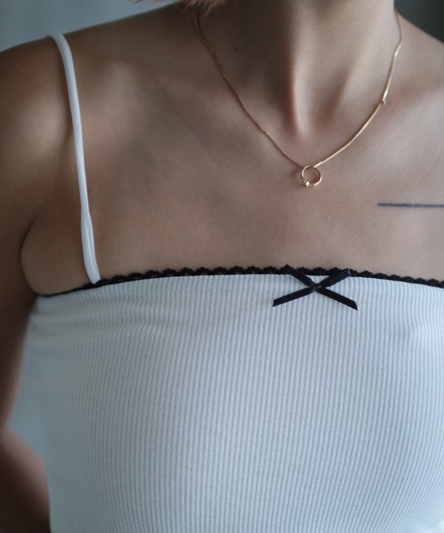 キャミソール Bow strap singlet Gina Tricot キャミソール Bow strap singlet : ZOZOTOWN Yahoo