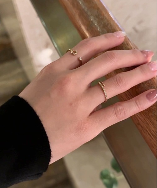 ciite'(シーテ)の「delicate bijou ring(リング・レディース・ゴールド/シルバー・FREE)」の9枚目の写真