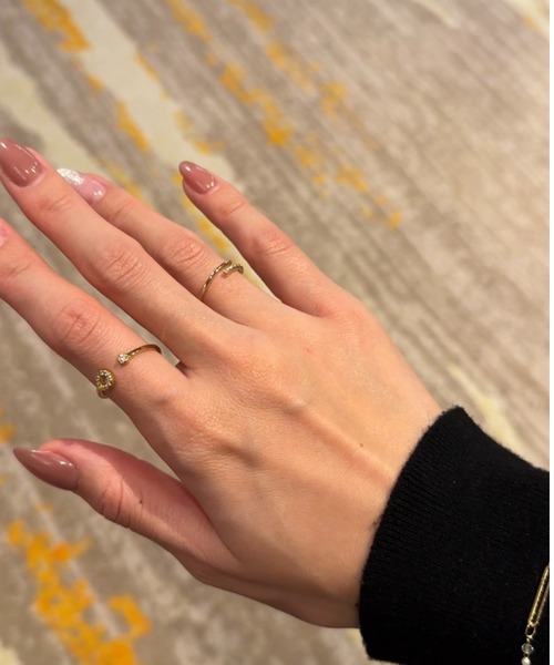 ciite'(シーテ)の「delicate bijou ring(リング・レディース・ゴールド/シルバー・FREE)」の6枚目の写真