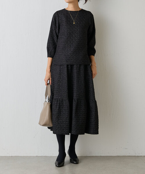 LIVETART（リヴェタート）の「《LIVETART》 ポコポコスカート（スカート・レディース・ブラック/グリーン・FREE）」の3枚目の写真