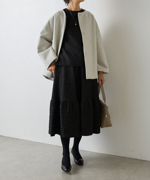 LIVETART（リヴェタート）の「《LIVETART》 ポコポコスカート（スカート・レディース・ブラック/グリーン・FREE）」の8枚目の写真