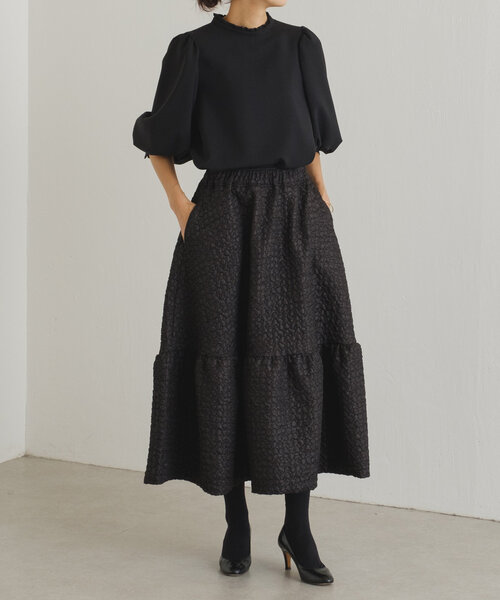 LIVETART（リヴェタート）の「《LIVETART》 ポコポコスカート（スカート・レディース・ブラック/グリーン・FREE）」の13枚目の写真