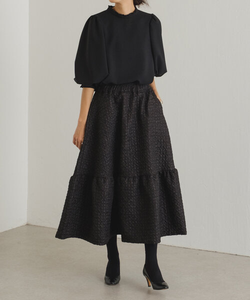 LIVETART（リヴェタート）の「《LIVETART》 ポコポコスカート（スカート・レディース・ブラック/グリーン・FREE）」の14枚目の写真