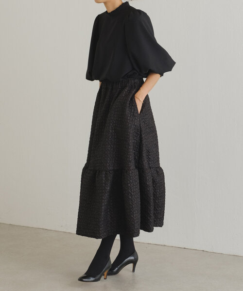 LIVETART（リヴェタート）の「《LIVETART》 ポコポコスカート（スカート・レディース・ブラック/グリーン・FREE）」の15枚目の写真