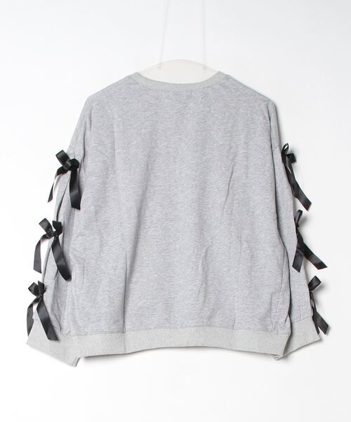 .KOM(ドットコム)の「『.KOM/ドットケーオーエム』ビッグリボントレーナー【Y】【CN】(スウェット・レディース・グレー/ネイビー・FREE)」の10枚目の写真