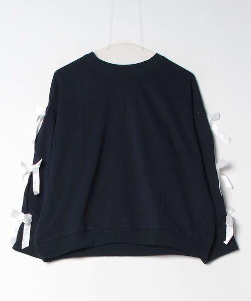 .KOM(ドットコム)の「『.KOM/ドットケーオーエム』ビッグリボントレーナー【Y】【CN】(スウェット・レディース・グレー/ネイビー・FREE)」の11枚目の写真