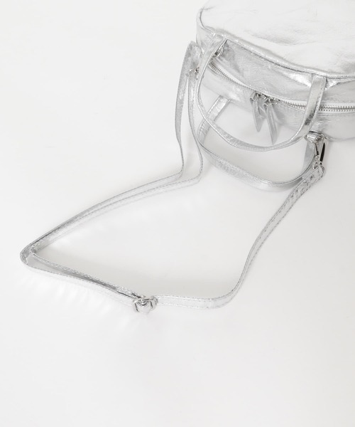 URBAN RESEARCH DOORS(アーバンリサーチドアーズ)の「箔プリントキャンバスバッグ(ショルダーバッグ・レディース・シルバー/ブラック・ONE)」の8枚目の写真