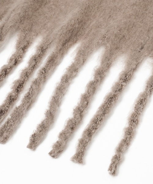 PAGEBOY(ページボーイ)の「ボリュームフリンジストール(マフラー・レディース・ブラウン/グレー・FREE)」の12枚目の写真