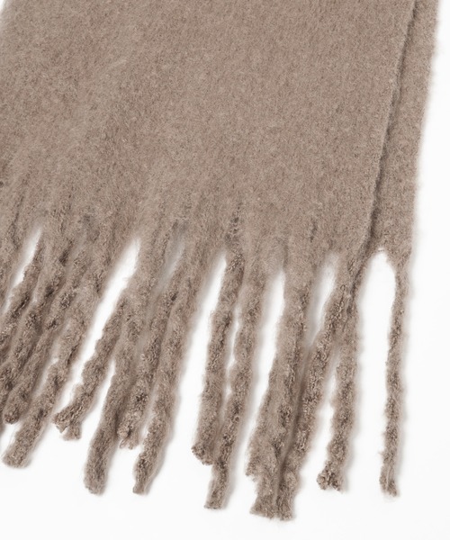 PAGEBOY(ページボーイ)の「ボリュームフリンジストール(マフラー・レディース・ブラウン/グレー・FREE)」の11枚目の写真