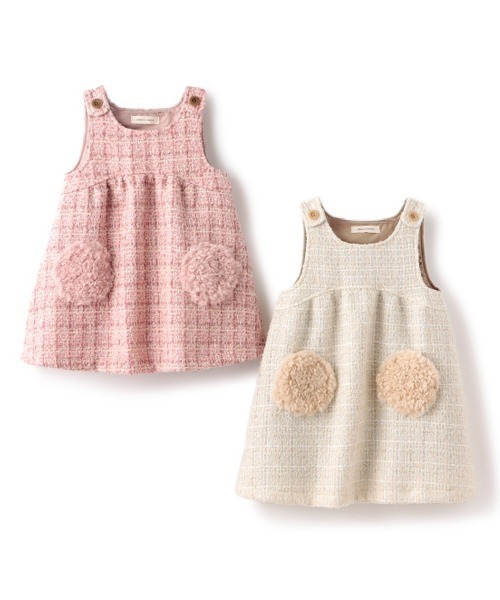 sense of wonder（センスオブワンダー）の「ロービングジャンパースカート（ジャンパースカート・キッズ・ピンク/キナリ・80ｃｍ/90cm/100cm/110cm/120cm/130cm）」の11枚目の写真