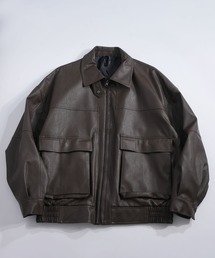 Vintage-like synthetic leather A-2 jacket/ヴィンテージライク 合成皮革 A-2 ジャケット