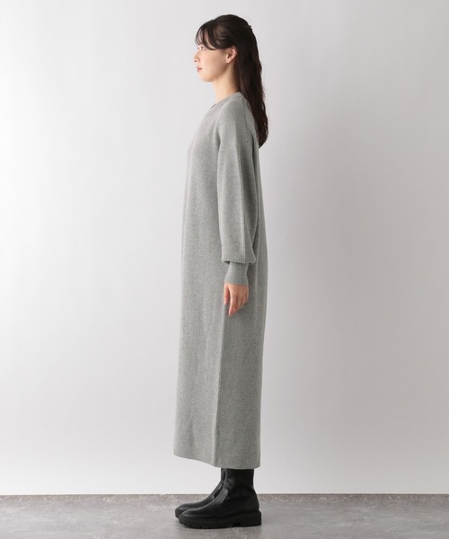 GLOBAL WORK Smile Seed Store（グローバルワーク スマイルシードストア）の「なめらかAラインワンピース/116042（ワンピース・レディース・ベージュ/ブラック/杢グレー・LARGE/SMALL/MEDIUM）」の18枚目の写真