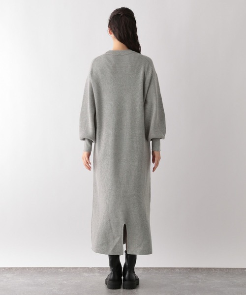 GLOBAL WORK Smile Seed Store（グローバルワーク スマイルシードストア）の「なめらかAラインワンピース/116042（ワンピース・レディース・ベージュ/ブラック/杢グレー・LARGE/SMALL/MEDIUM）」の19枚目の写真