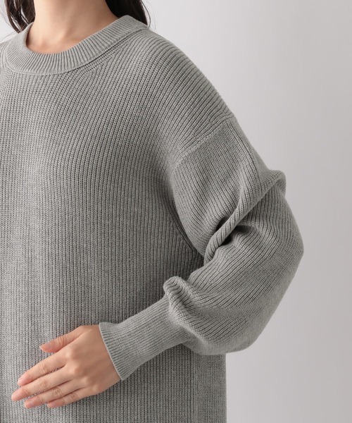 GLOBAL WORK Smile Seed Store（グローバルワーク スマイルシードストア）の「なめらかAラインワンピース/116042（ワンピース・レディース・ベージュ/ブラック/杢グレー・LARGE/SMALL/MEDIUM）」の21枚目の写真