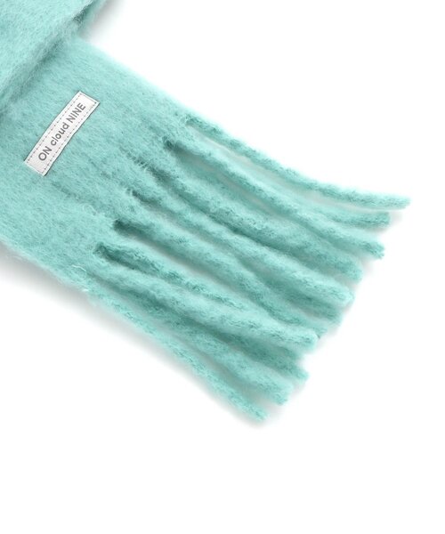 apres les cours（アプレレクール）の「ふわふわシャギーマフラー（マフラー・キッズ・チェック/エメラルド/アイボリー・120/140）」の6枚目の写真