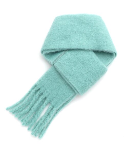 apres les cours（アプレレクール）の「ふわふわシャギーマフラー（マフラー・キッズ・チェック/エメラルド/アイボリー・120/140）」の11枚目の写真