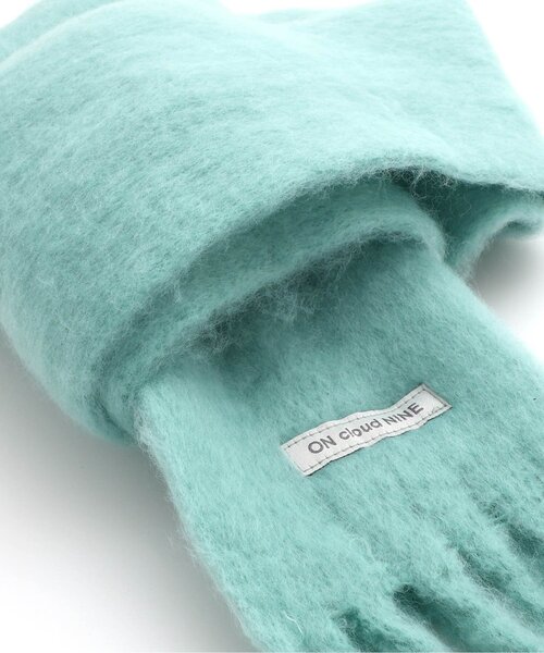 apres les cours（アプレレクール）の「ふわふわシャギーマフラー（マフラー・キッズ・チェック/エメラルド/アイボリー・120/140）」の15枚目の写真