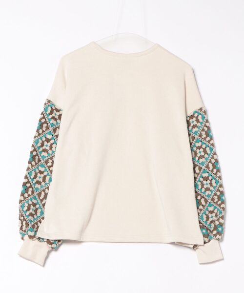 チチカカ（チチカカ）の「クロシェロングスリーブプルオーバー（スウェット・レディース・ピンク/アイボリー/チャコールグレー・FREE）」の20枚目の写真