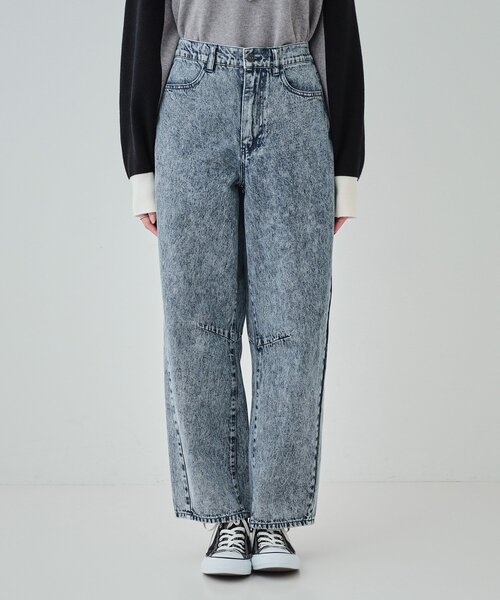 Cutie Blonde(キューティーブロンド)の「【S-LL】ケミカルウォッシュ カーブデニムパンツ(その他パンツ・レディース・ブルー系その他/ブラック・01/02/03/04)」の20枚目の写真