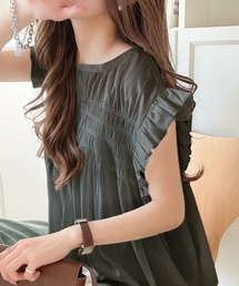 ブラウス シャツ フェミニンな魅力たっぷりの異素材ブラウス レディース 24aw-it109.jpg
