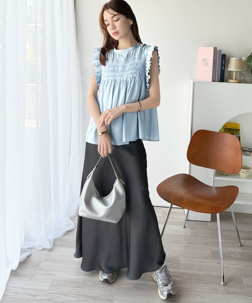 DEUXIEME CLASSE - ☆新品、未使用品☆ CLANE フリルスリーブトップス ベージュ DEUXIEME CLASSE - ☆新品、未使用品☆ CLANE フリルスリーブ