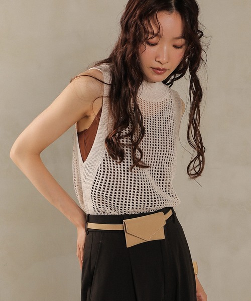 en CAnAF(エンカナフ)の「スウェードライク ウエストポーチベルト バック(ボディバッグ/ウエストポーチ・レディース・ブラック/ブラウン/ベージュ/キャメル・フリー)」の22枚目の写真