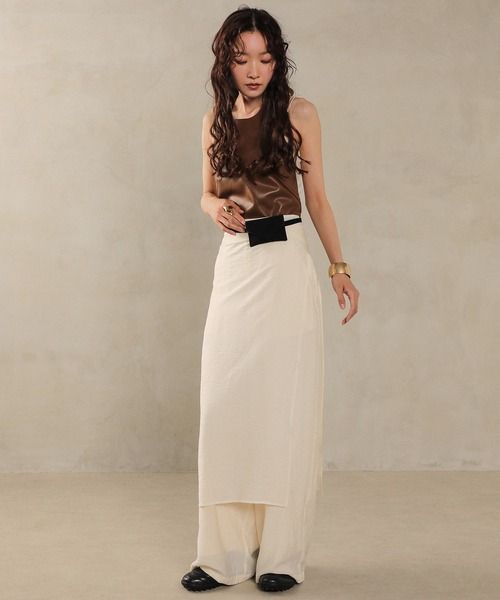 en CAnAF(エンカナフ)の「スウェードライク ウエストポーチベルト バック(ボディバッグ/ウエストポーチ・レディース・ブラック/ブラウン/ベージュ/キャメル・フリー)」の19枚目の写真