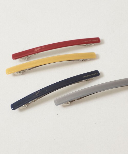 BEAMS BOY(ビームスボーイ)の「ロング バレッタ(バレッタ/ヘアクリップ・レディース・グレー/レッド/イエロー/ネイビー・ONE SIZE)」の5枚目の写真