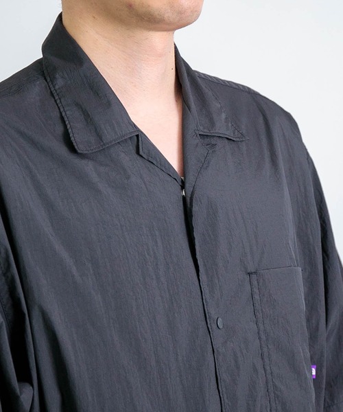 THE NORTH FACE PURPLE LABEL ] Nylon Taffeta Field S/S Shirt