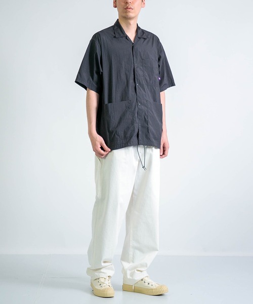 THE NORTH FACE PURPLE LABEL（ザ ノースフェイス パープルレーベル）の「[ THE NORTH FACE PURPLE LABEL ] Nylon Taffeta Field S/S Shirt（シャツ/ブラウス・メンズ・チャコールグレー・M/L）」の4枚目の写真