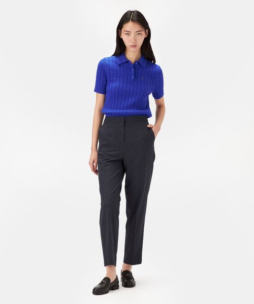 TOMMY HILFIGER(トミーヒルフィガー)の「フランネルスリムストレートパンツ(チノパンツ・レディース・ブルー・36inch/34inch/32inch)」の10枚目の写真